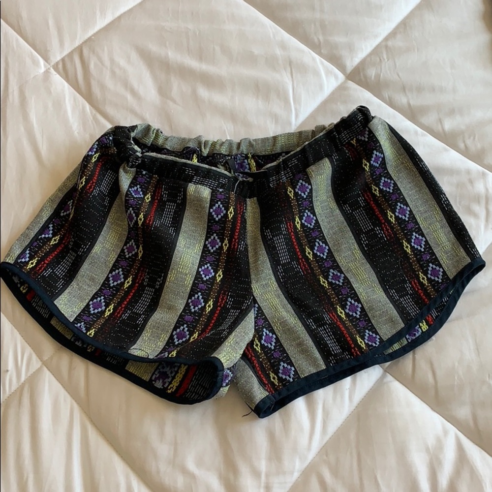 Boho Aztec print shorts